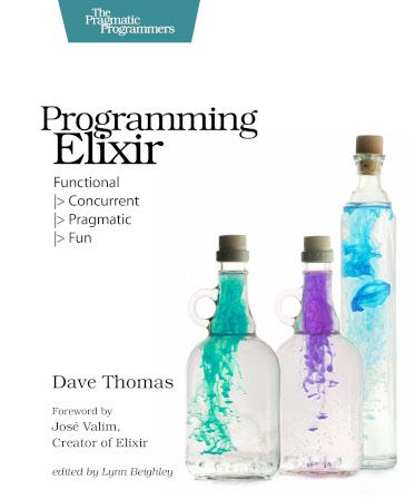 Cover art for Programming Elixir book